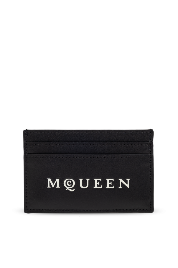 Leather card holder od Alexander McQueen