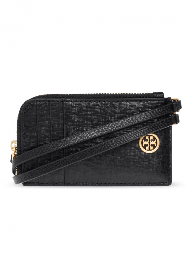 Tory Burch ‘Robinson’ card holder with neck strap