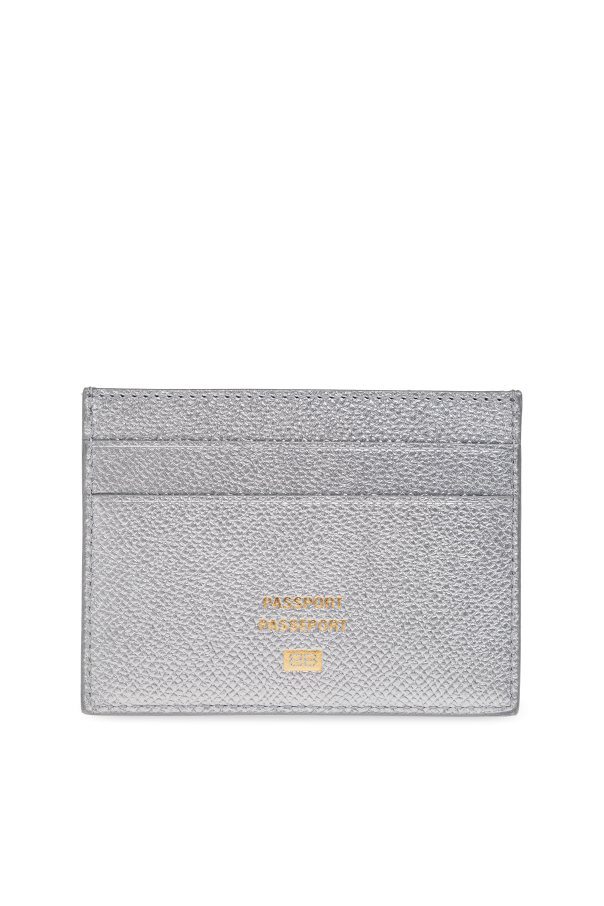 Balenciaga Lederkartenetui mit Logo