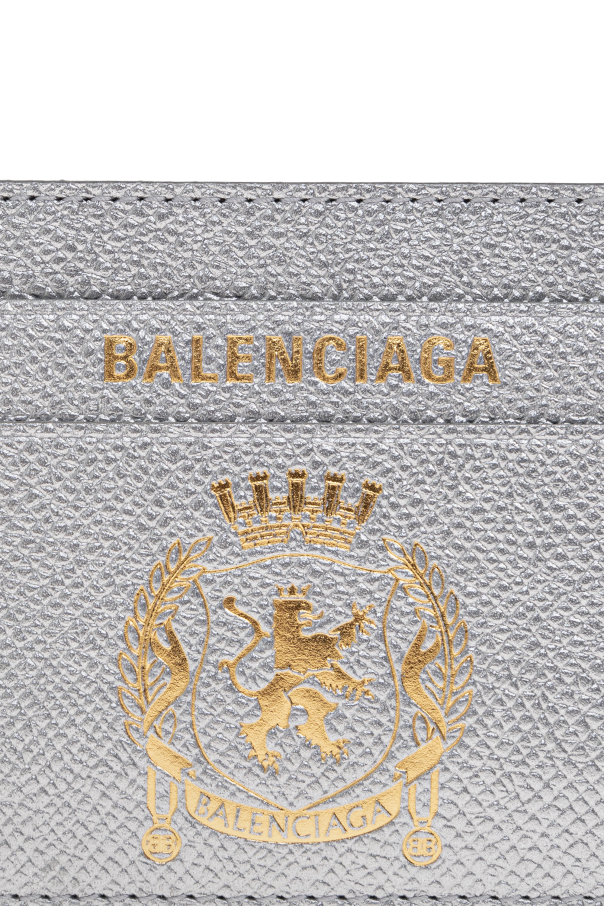Balenciaga Lederkartenetui mit Logo