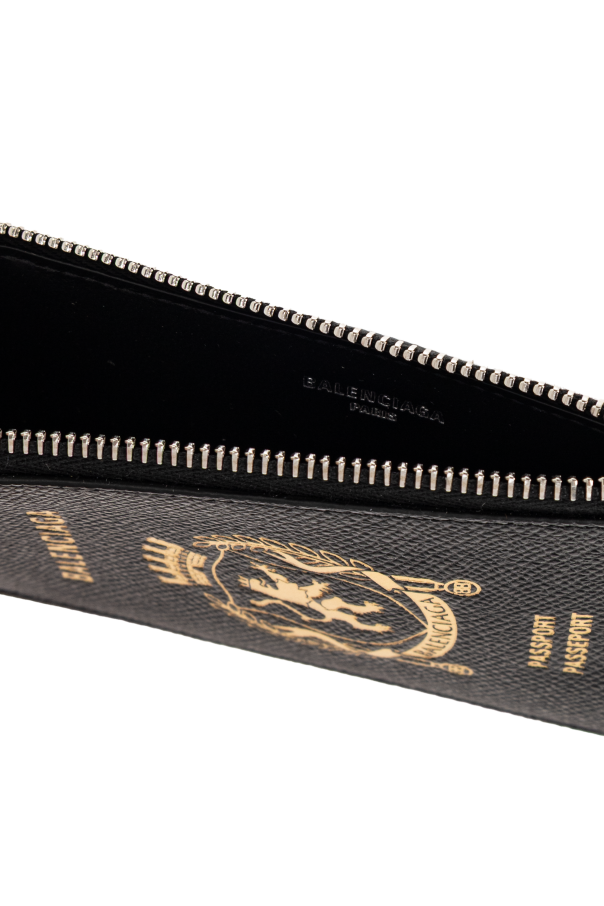 Balenciaga Funda de cuero para tarjetas