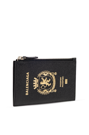 Balenciaga Funda de cuero para tarjetas