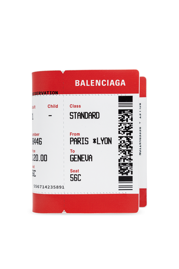 Leather wallet with print od Balenciaga