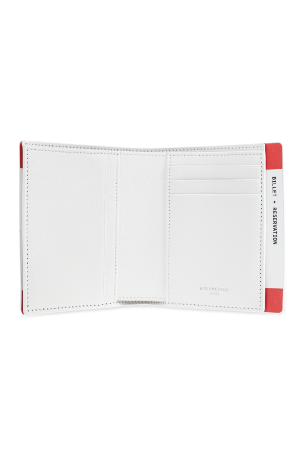 Balenciaga Cartera de cuero con estampado