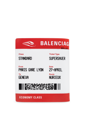 Balenciaga Cartera de cuero con estampado