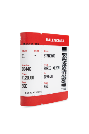 Balenciaga Cartera de cuero con estampado