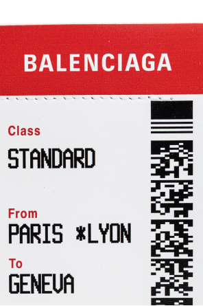 Balenciaga Cartera de cuero con estampado