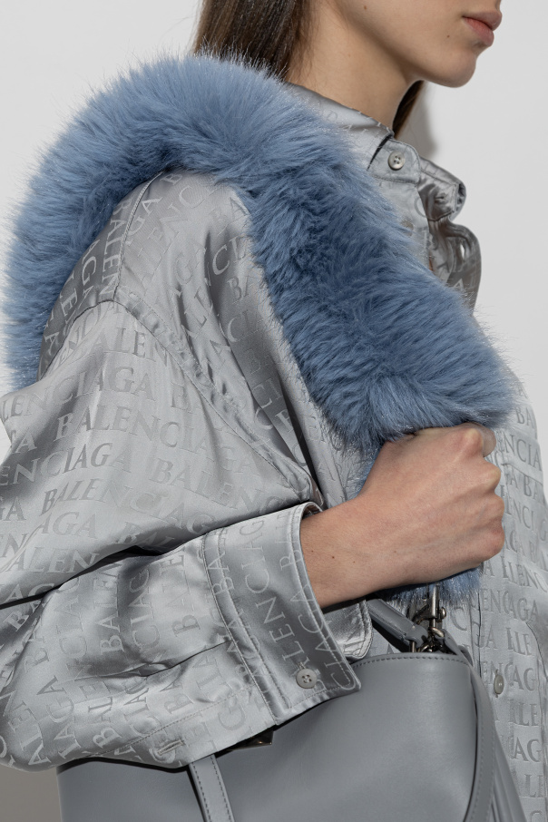Balenciaga Furry bag strap