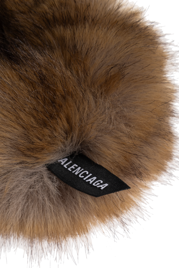 Balenciaga Faux fur scrunchie