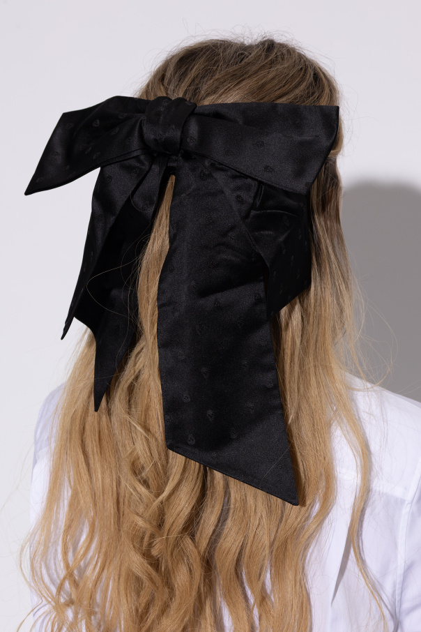 Alexander McQueen Silk scrunchie with a characteristic skull motif