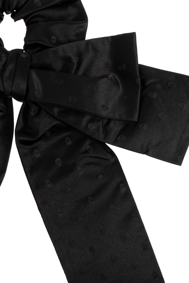 Alexander McQueen Silk scrunchie with a characteristic skull motif