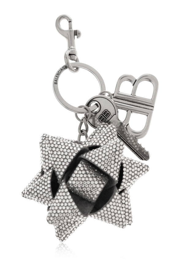 Keychain with a shimmering pendant od Balenciaga