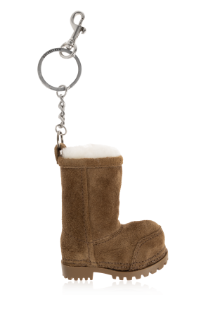 Keychain with a shoe-shaped pendant