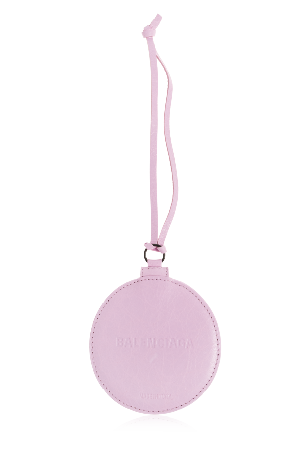Balenciaga Colgante de cuero con espejo