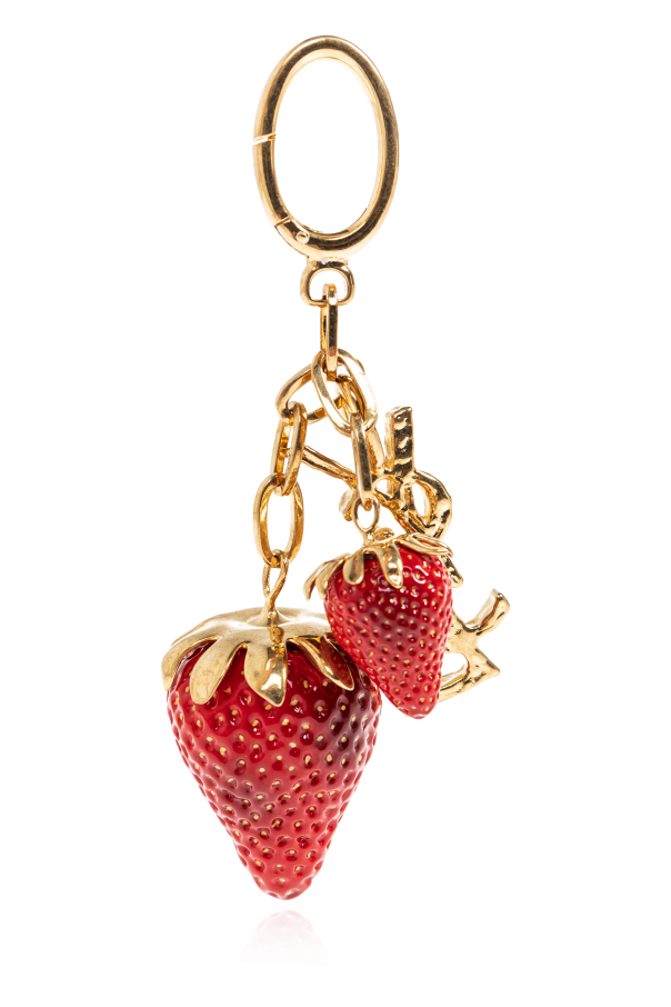 Saint Laurent Strawberry-themed bag charm