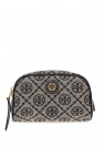 logo-embroidered leather crossbody bag
