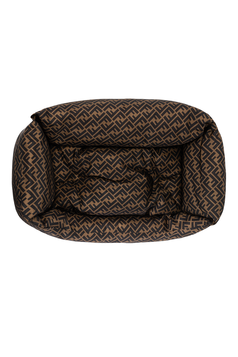 Fendi fendi baguette handbag in black canvas and black lizzard