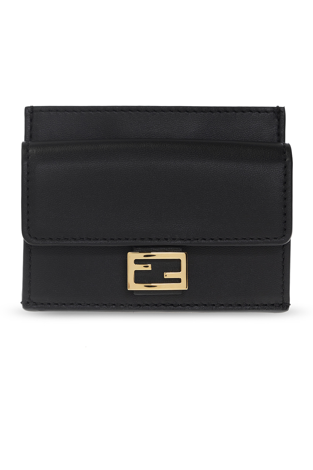 Fendi Leather card case with logo