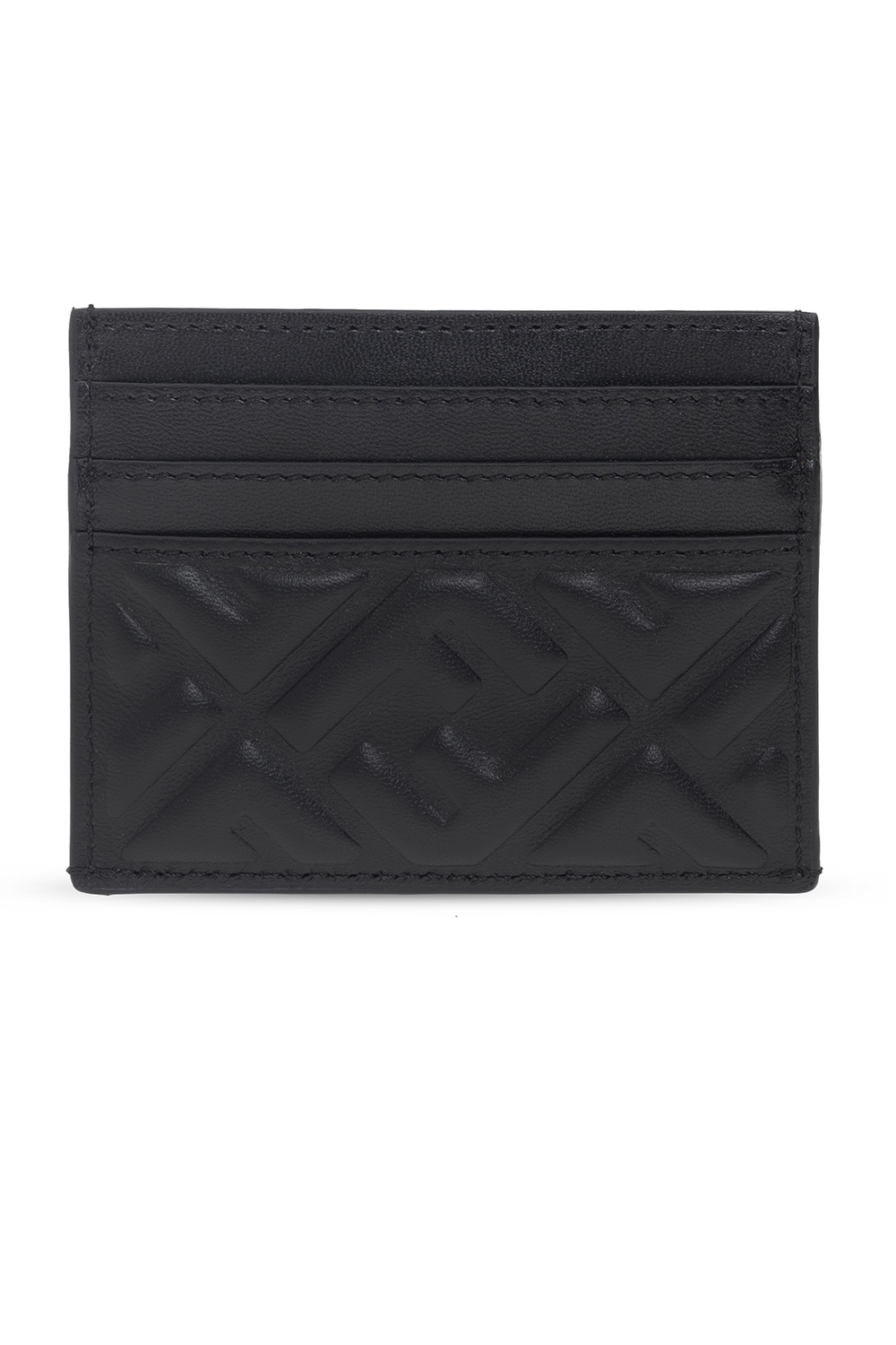 Fendi Leather card case with logo