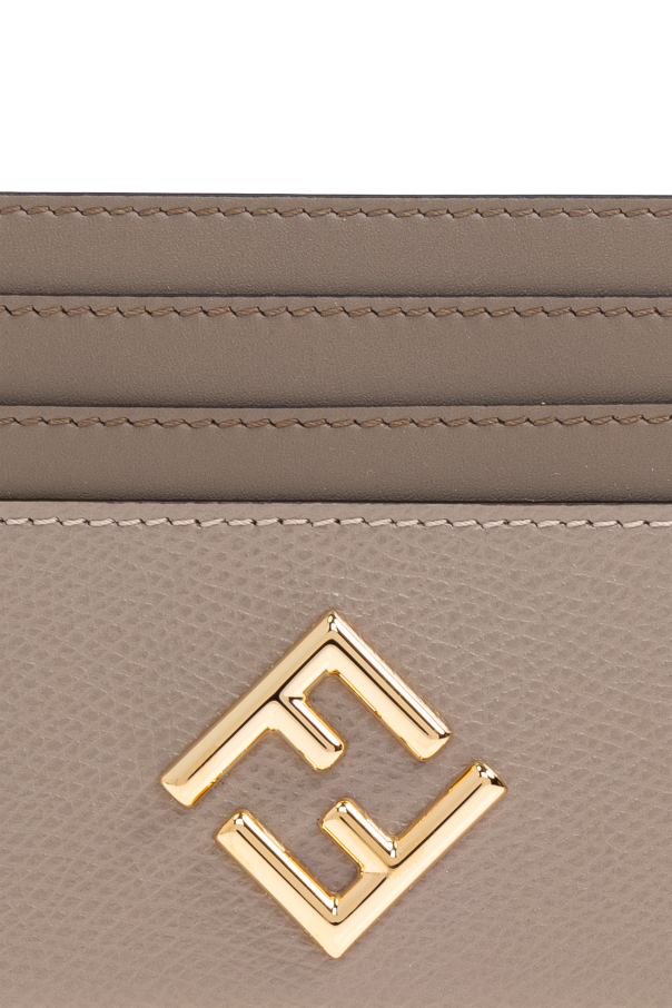 Fendi Funda de cuero para tarjetas