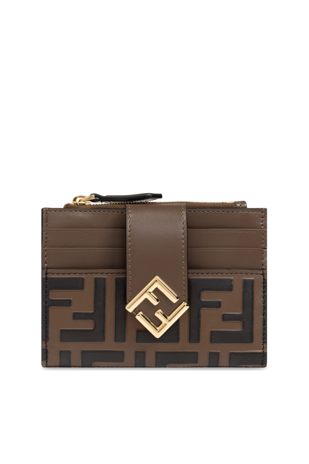 Fendi Leather cardholder FF Diamonds