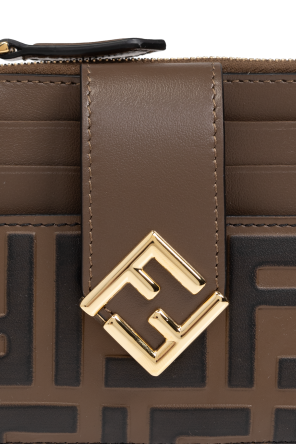 Fendi Leather cardholder FF Diamonds