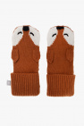 Stella McCartney Kids BROWN Beanie & mittens kit