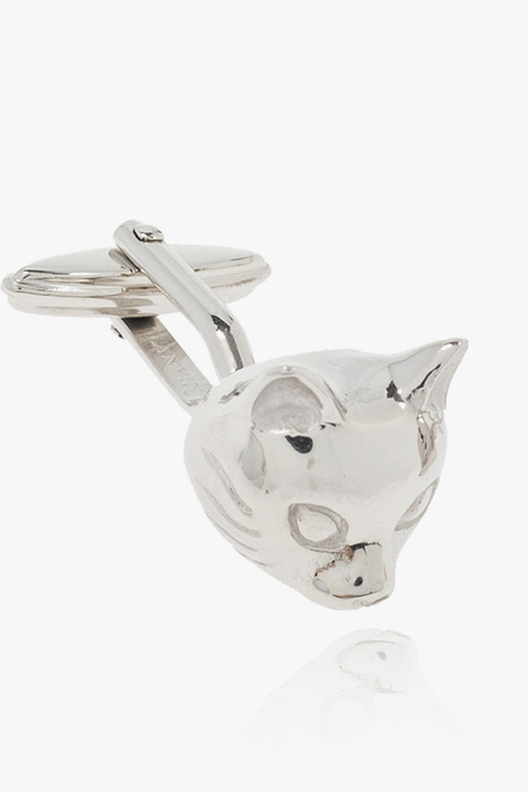 Lanvin Cufflinks with cat motif