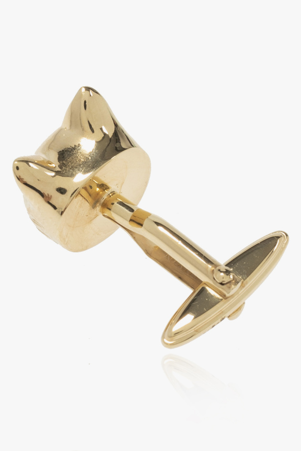 Lanvin Cufflinks with cat pointed motif