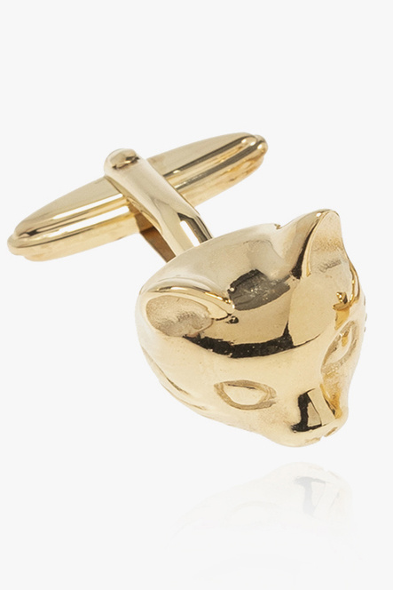 Lanvin Cufflinks with cat pointed motif
