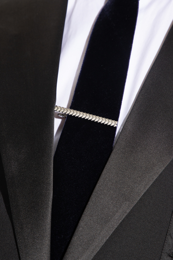 Lanvin Textured tie clip