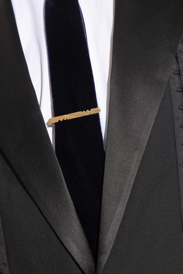 Lanvin Tie clip with geometric cut-outs