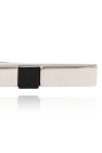 Lanvin SILVER Tie clip with black finish