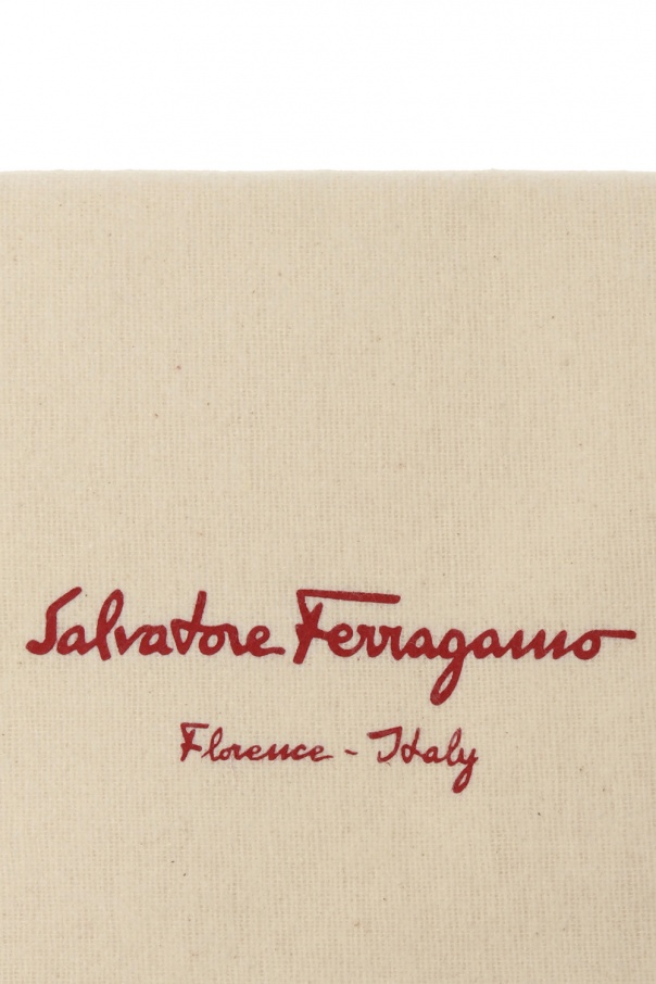 FERRAGAMO Shoe shine cloth with logo