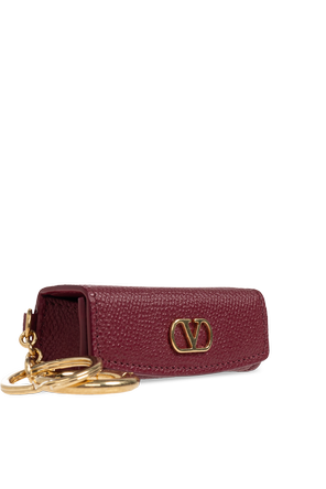 Valentino Garavani Estuche de cuero para pintalabios