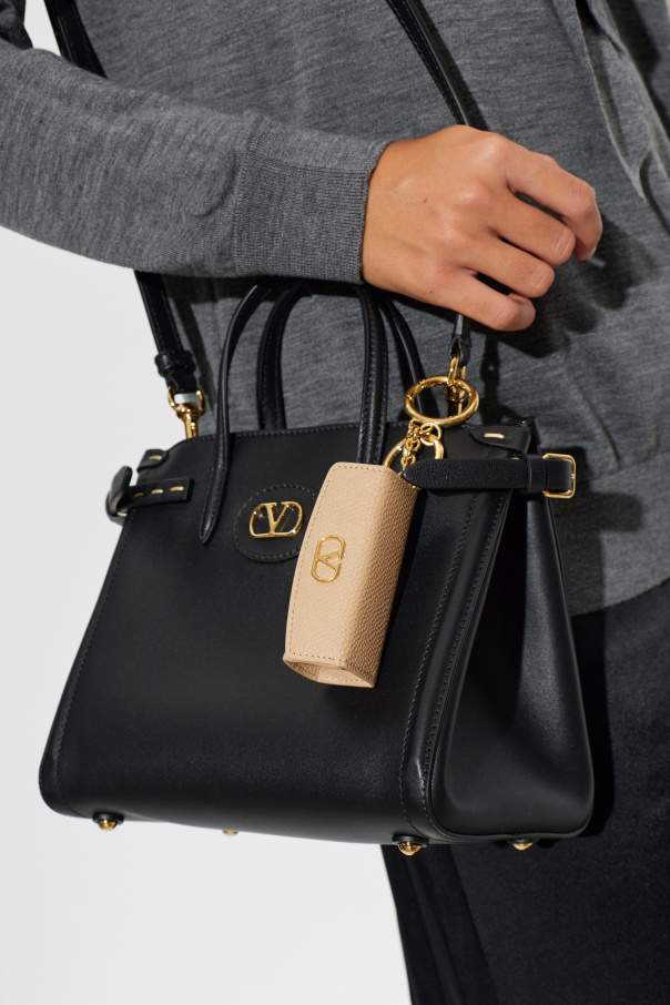 Valentino Garavani Leather lipstick case