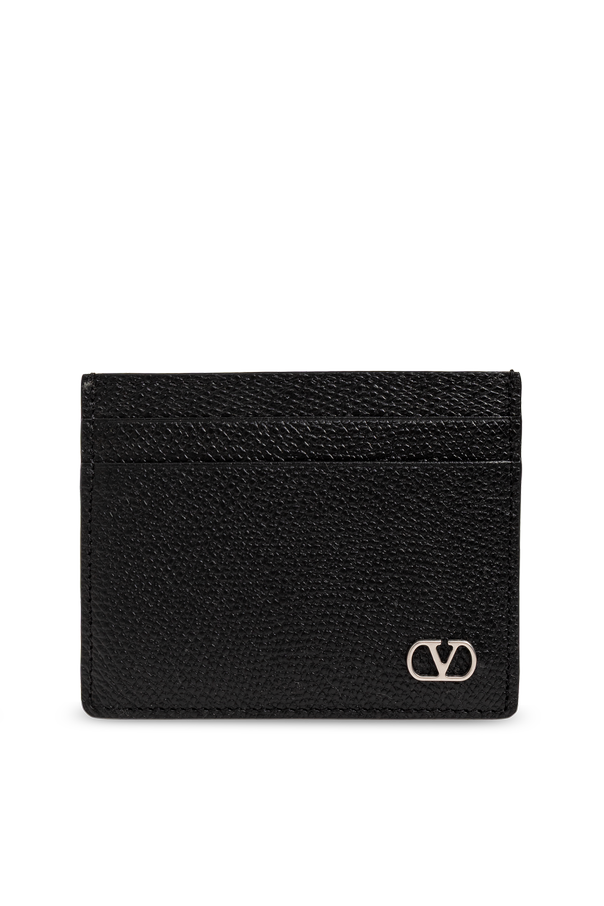 Leather cardholder with logo od Valentino Garavani
