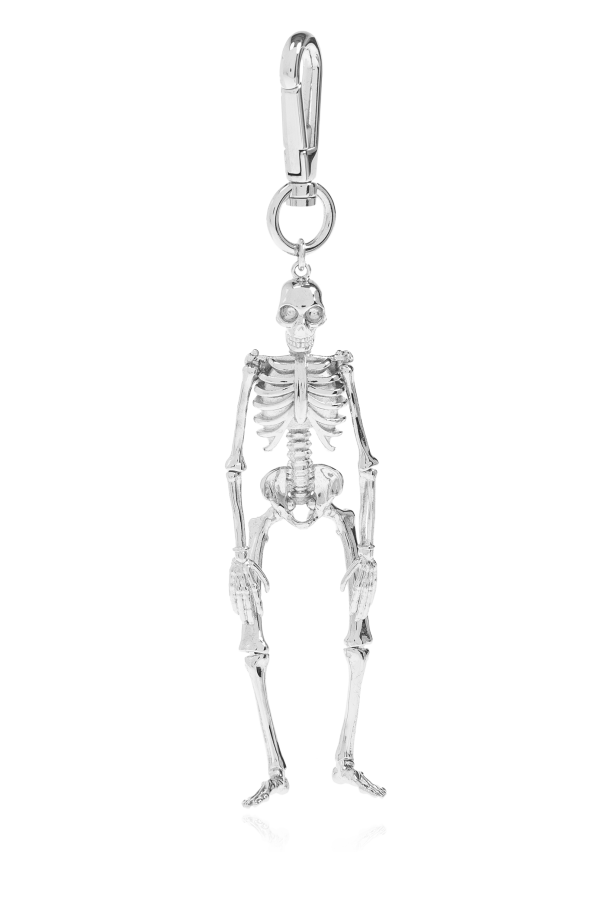 Keychain with a skeleton motif od Alexander McQueen