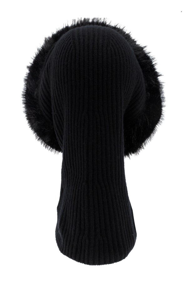 Balenciaga Wool hood with faux fur