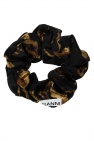 Ganni BLACK Silk scrunchie