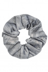 Ganni SILVER Shiny scrunchie