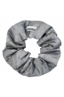 Ganni SILVER Shiny scrunchie