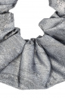 Ganni SILVER Shiny scrunchie