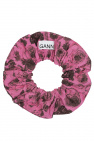 Ganni Floral-printed scrunchie