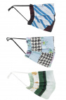 Ganni MULTICOLOUR Organic cotton masks 3-pack