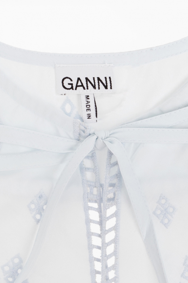 Ganni Collar with broderie anglaise