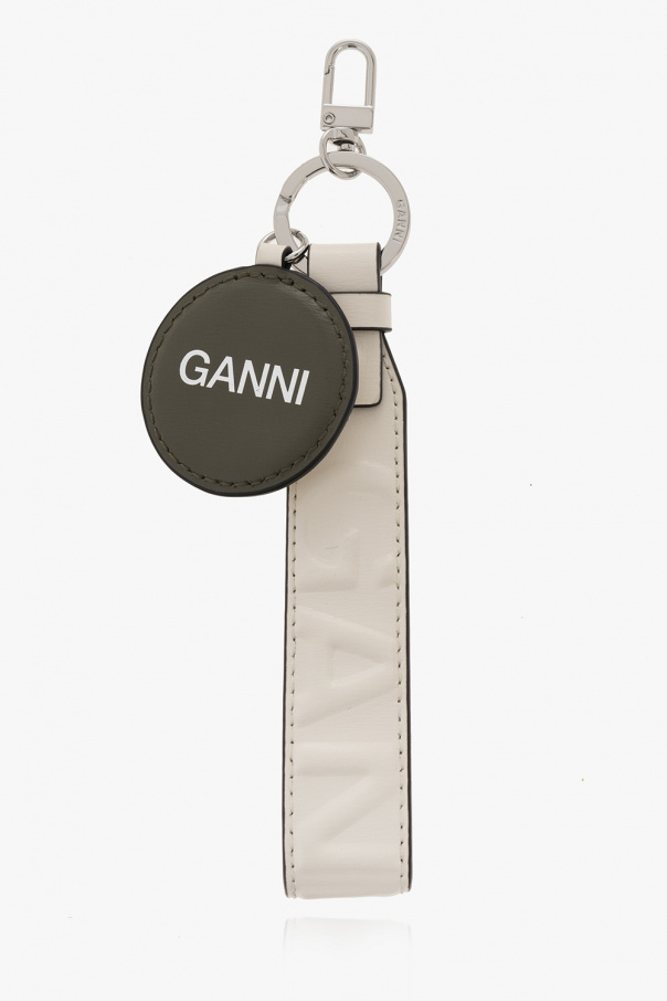 Ganni Logo-printed keyring