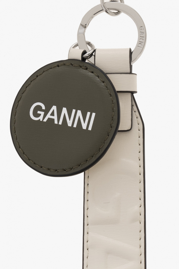 Ganni Logo-printed keyring