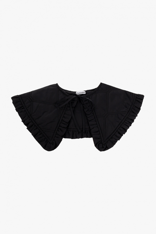 Ganni Quilted collar