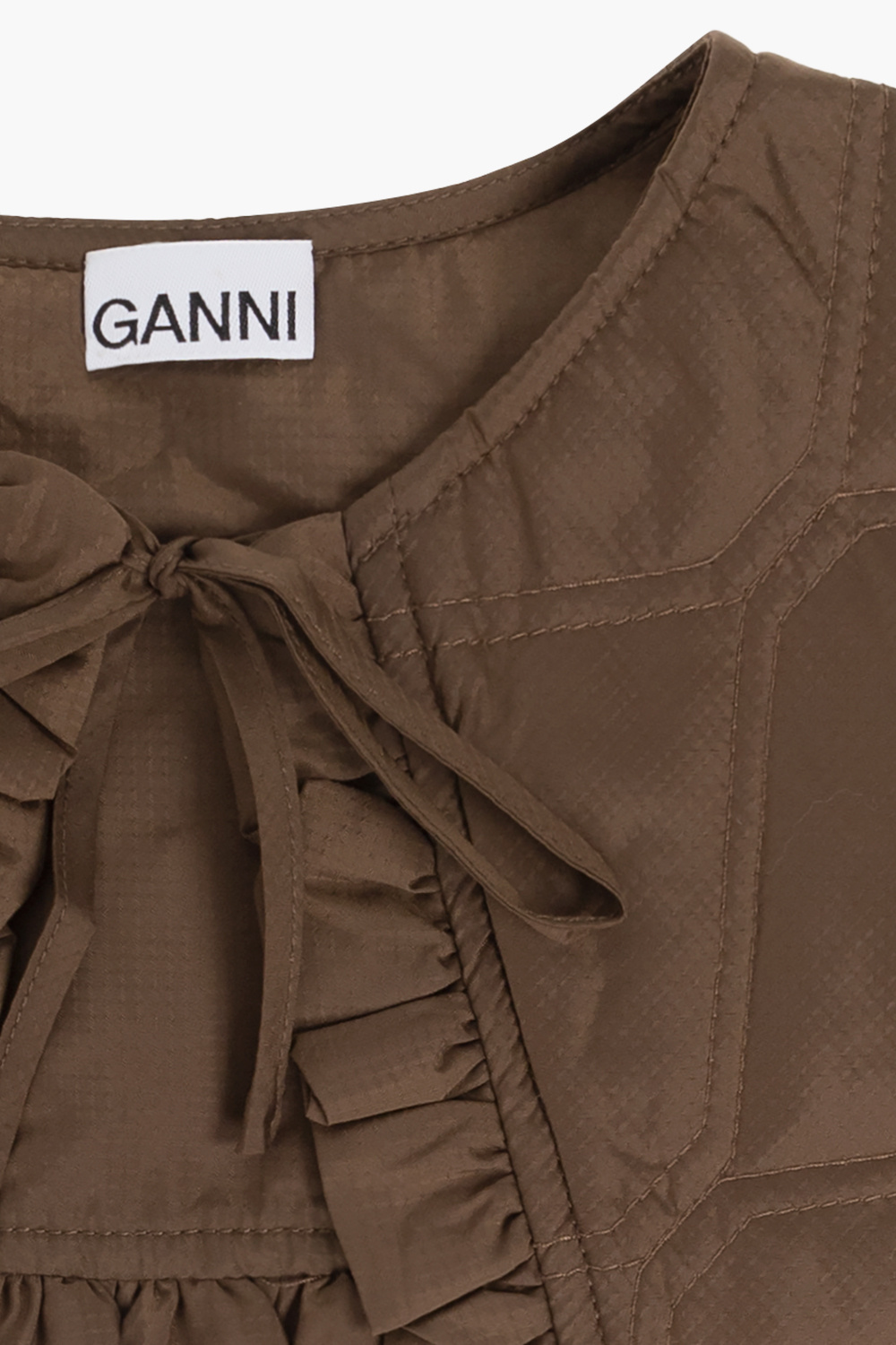 Ganni Quilted collar